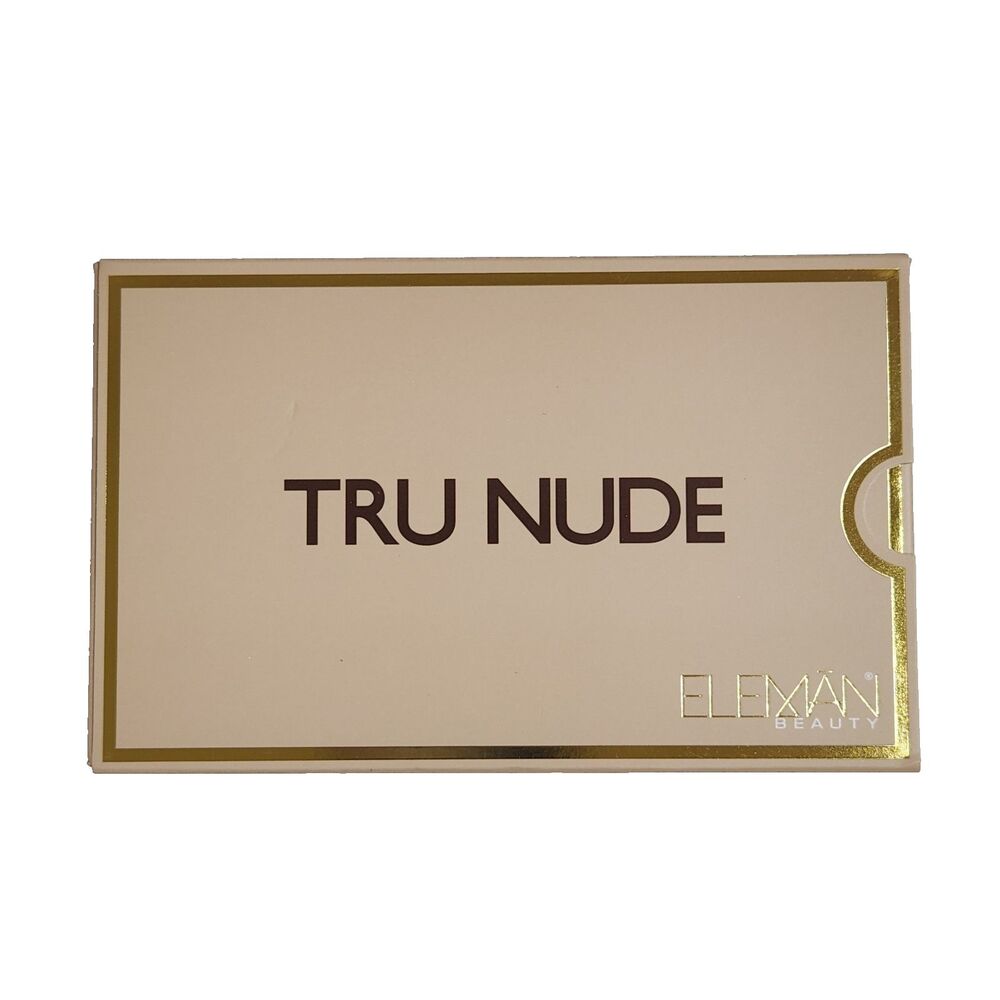 Eleman Beauty Tru Nude Eyeshadow Palette 8 Warm Neutral Coffee Shades NIB